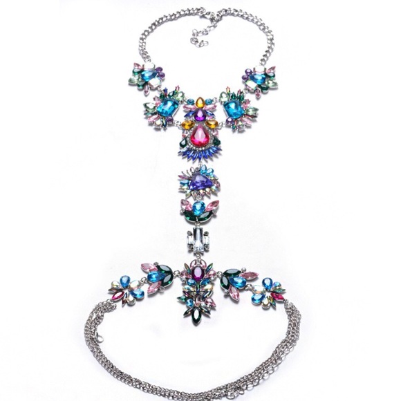 Bohemian Festival body chain necklace statement - Picture 5 of 8